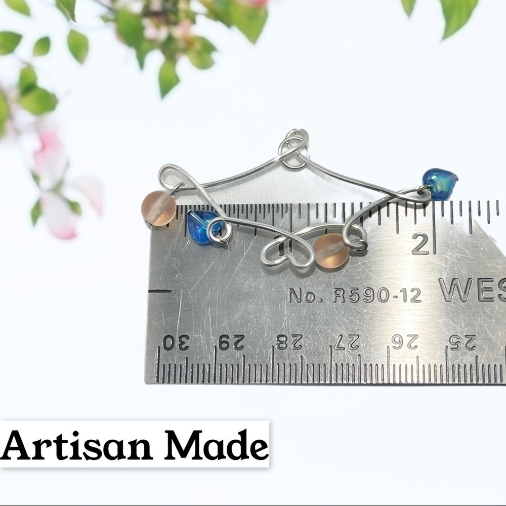 Handmade- Silver Earring & Necklace Pendent - Picture 2 of 5